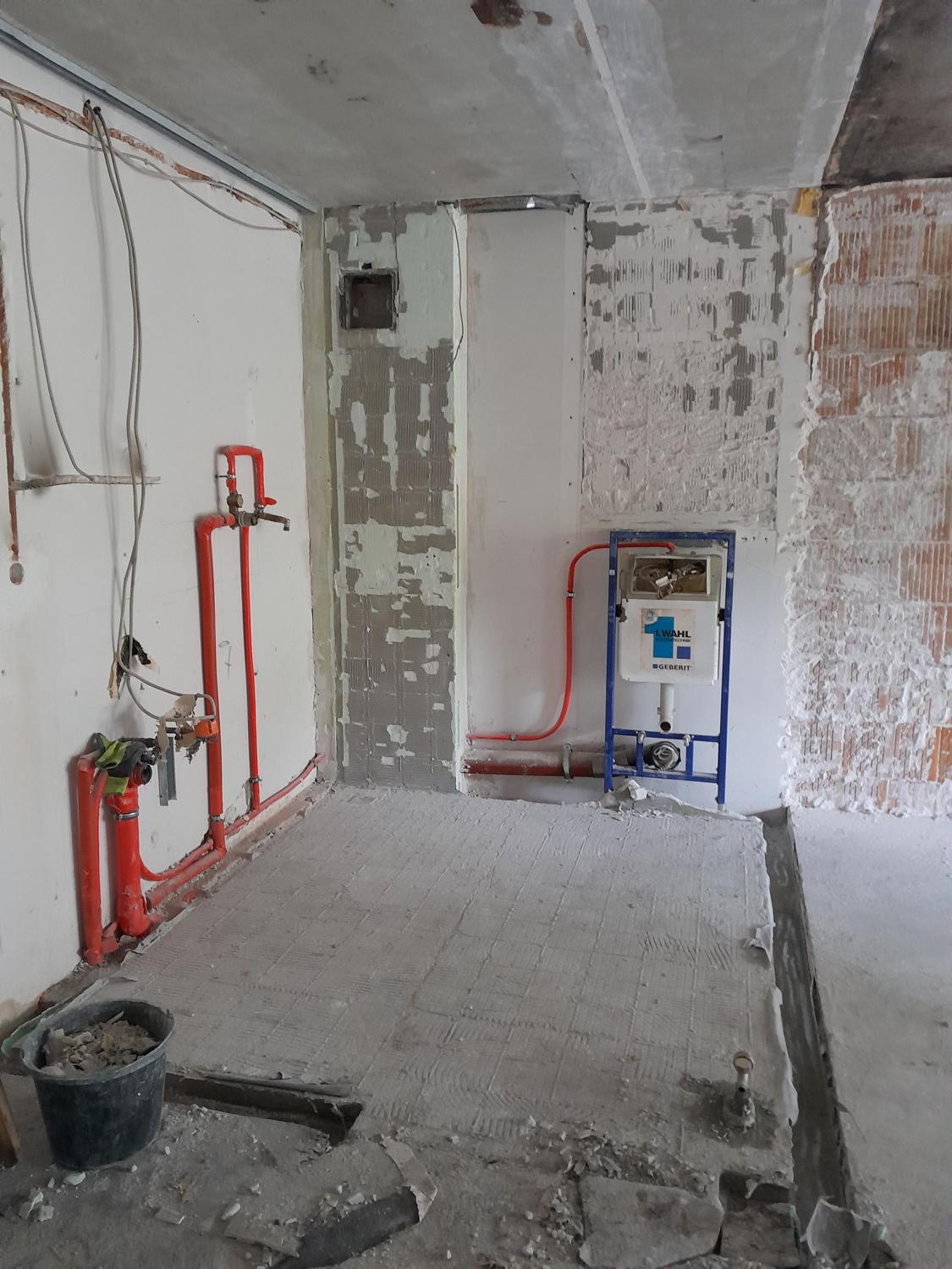 Rückbau im Sanitärbereich
